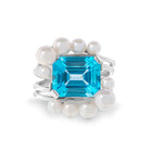 Deco Splash Ring with pearl jackets