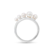 Sea Foam Graduated Pearl Ring