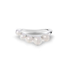 Sea Foam Graduated Pearl Ring