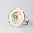 Magic Rockpool Opal Ring #1