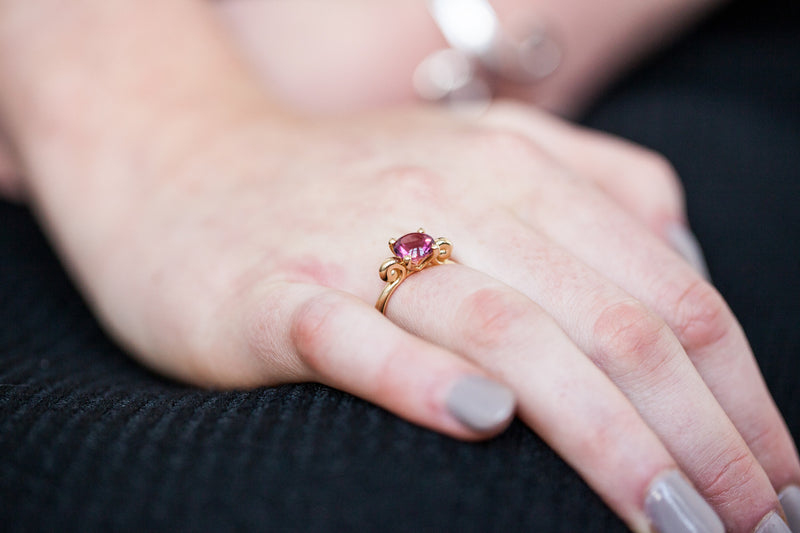 Recoleta Ring 18k Yellow Gold and Pink Tourmaline